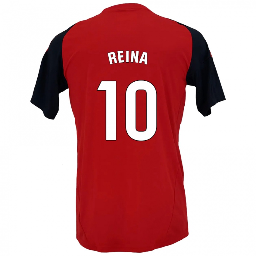 Kinderen Alberto Reina #10 Rood Zwart Thuisshirt Thuistenue 2024/25 T-Shirt België