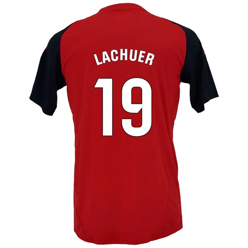 Kinderen Mathis Lachuer #19 Rood Zwart Thuisshirt Thuistenue 2024/25 T-Shirt België