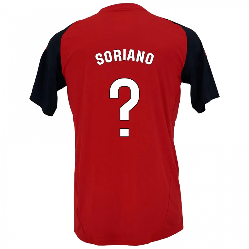 Kinderen Adrián Soriano #0 Rood Zwart Thuisshirt Thuistenue 2024/25 T-Shirt België