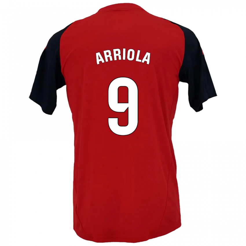 Kinderen Marcos Arriola #9 Rood Zwart Thuisshirt Thuistenue 2024/25 T-Shirt België