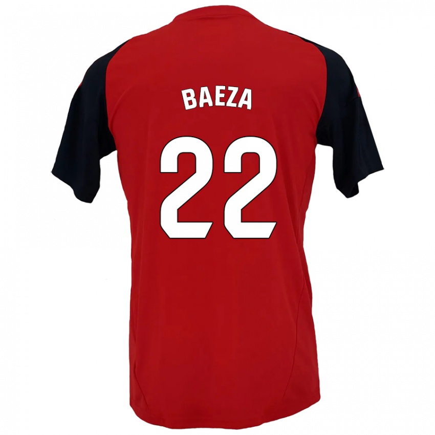 Kinderen Miguel Baeza #22 Rood Zwart Thuisshirt Thuistenue 2024/25 T-Shirt België