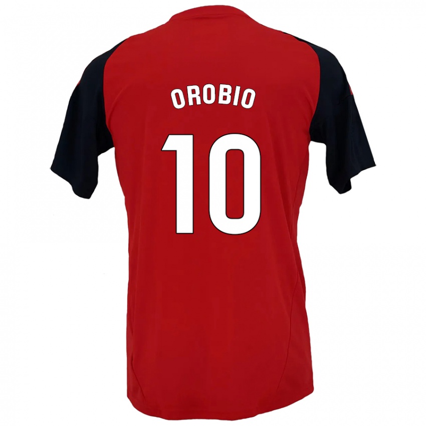 Kinderen Ekhiotz Orobio #10 Rood Zwart Thuisshirt Thuistenue 2024/25 T-Shirt België