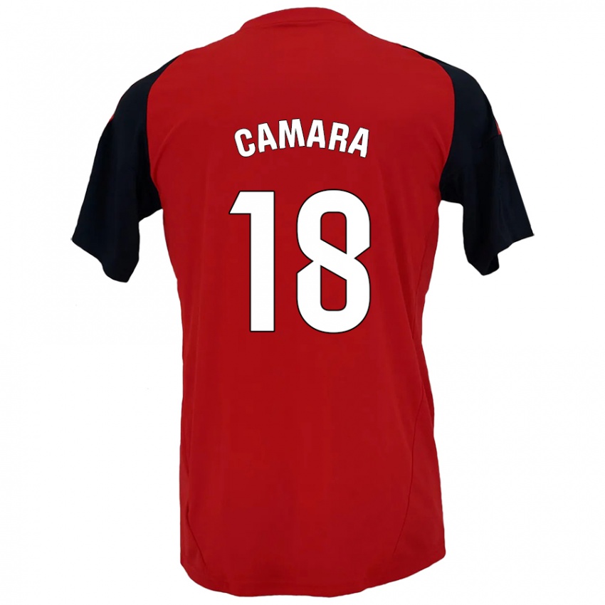 Kinderen Aaron Cámara #18 Rood Zwart Thuisshirt Thuistenue 2024/25 T-Shirt België