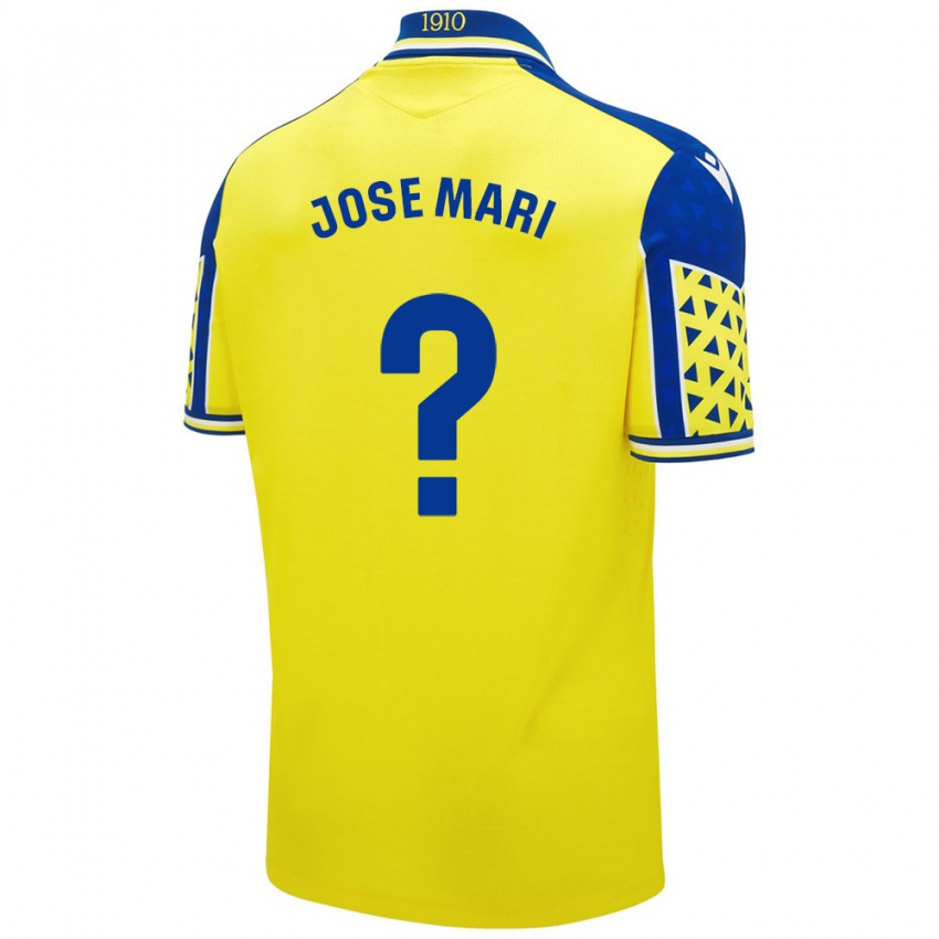 Enfant Maillot José Mari #0 Jaune Bleu Tenues Domicile 2024/25 T-Shirt Belgique