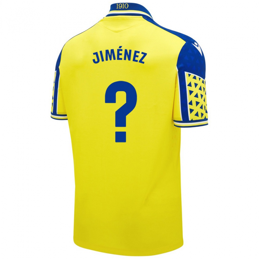 Kinderen Álvaro Jiménez #0 Geel Blauw Thuisshirt Thuistenue 2024/25 T-Shirt België