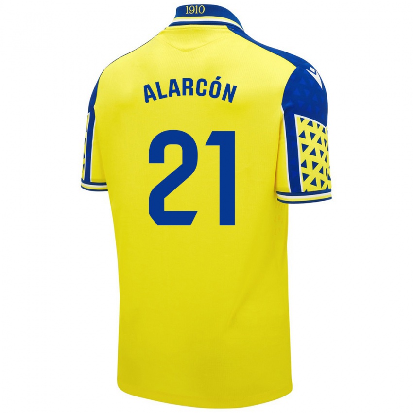 Kinderen Tomás Alarcón #21 Geel Blauw Thuisshirt Thuistenue 2024/25 T-Shirt België