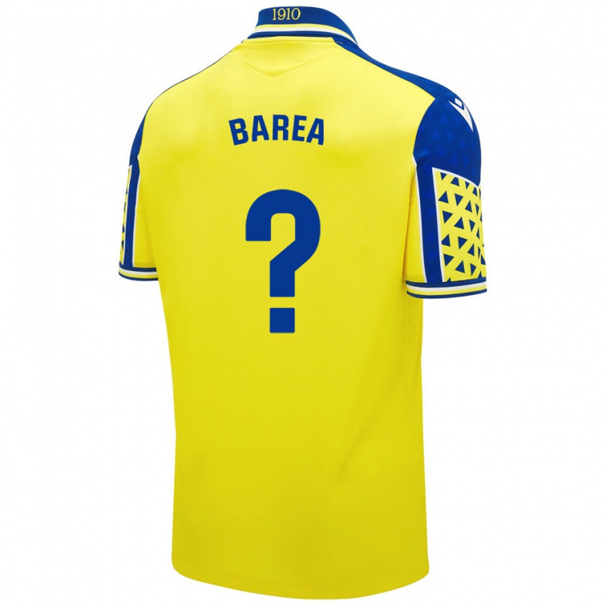 Kinderen Pablo Barea #0 Geel Blauw Thuisshirt Thuistenue 2024/25 T-Shirt België