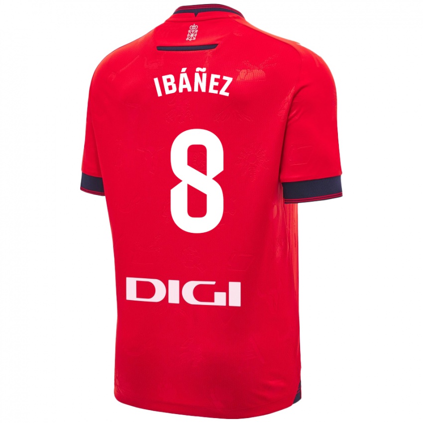 Kinderen Pablo Ibáñez #8 Rood Wit Thuisshirt Thuistenue 2024/25 T-Shirt België