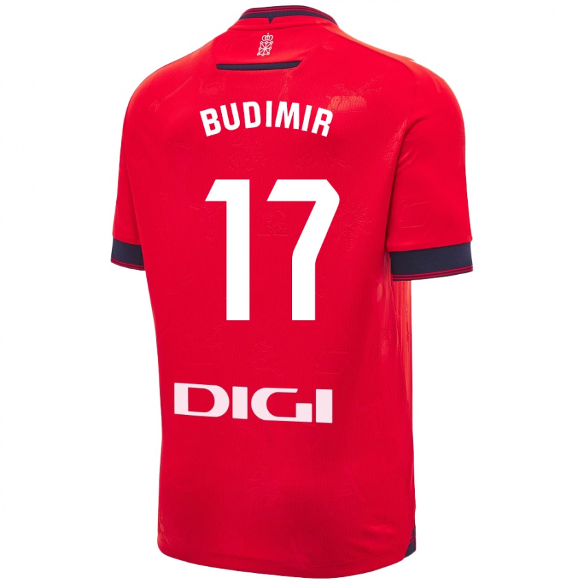 Kinderen Ante Budimir #17 Rood Wit Thuisshirt Thuistenue 2024/25 T-Shirt België