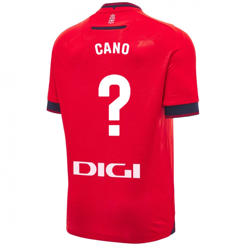 Kinderen Javi Caño #0 Rood Wit Thuisshirt Thuistenue 2024/25 T-Shirt België