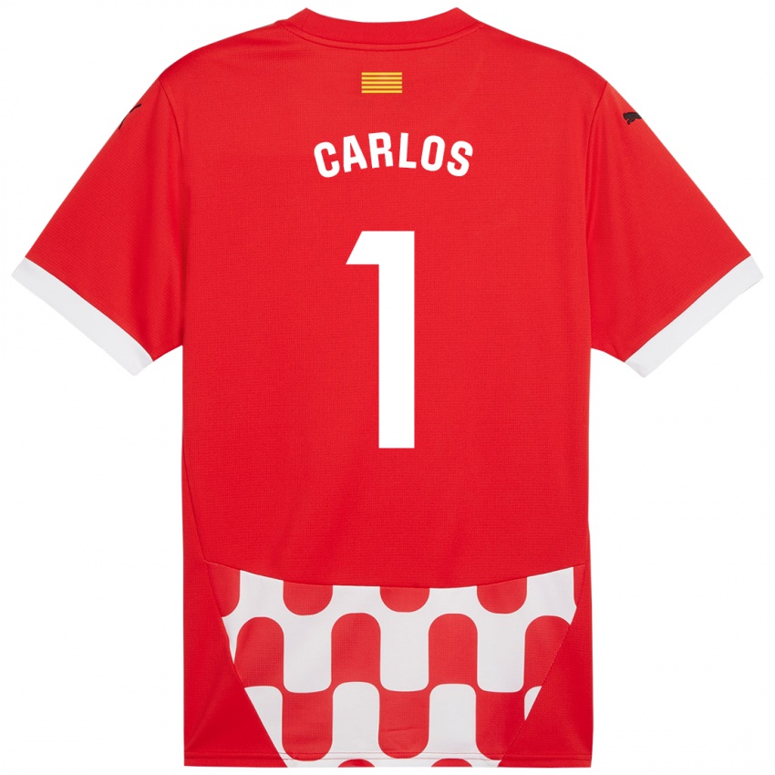 Kinder Juan Carlos #1 Rot Weiß Heimtrikot Trikot 2024/25 T-Shirt Belgien