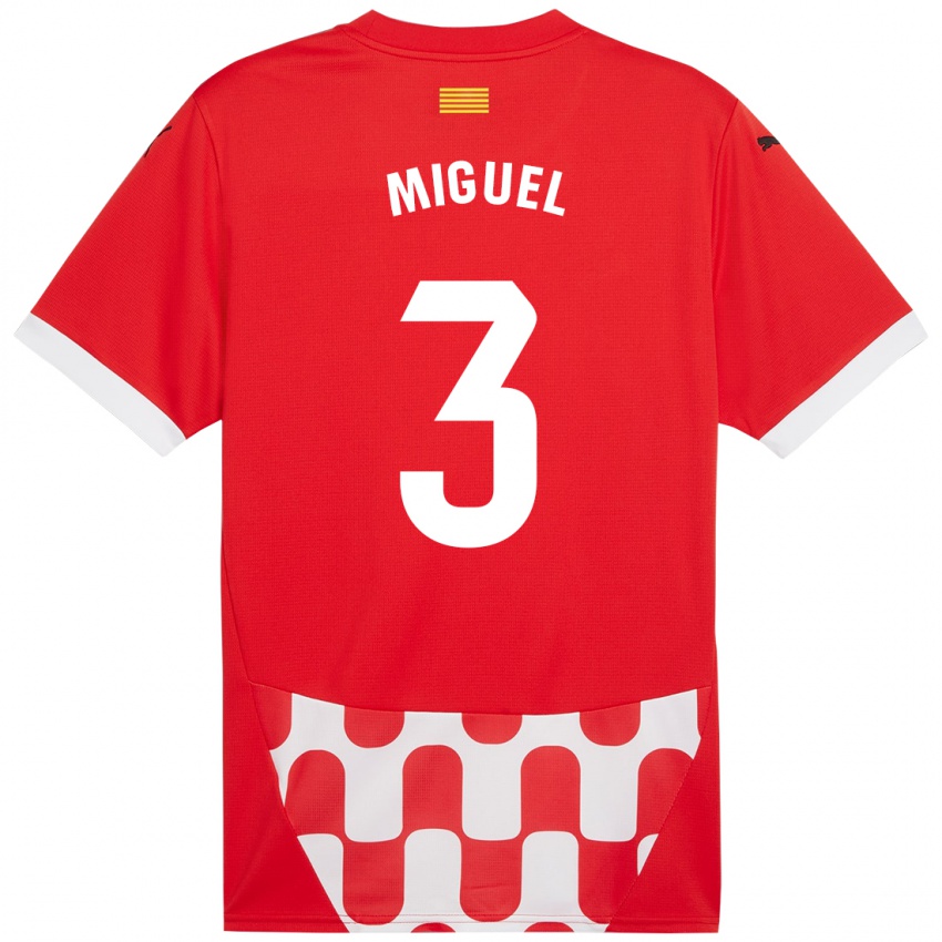 Kinderen Miguel Gutierrez #3 Rood Wit Thuisshirt Thuistenue 2024/25 T-Shirt België