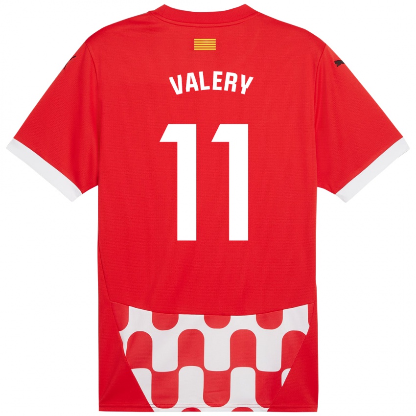 Kinder Valery Fernández #11 Rot Weiß Heimtrikot Trikot 2024/25 T-Shirt Belgien