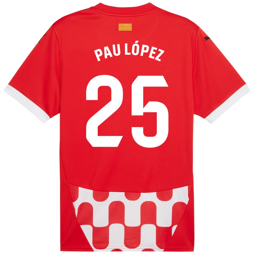 Kinderen Pau Lopez #25 Rood Wit Thuisshirt Thuistenue 2024/25 T-Shirt België