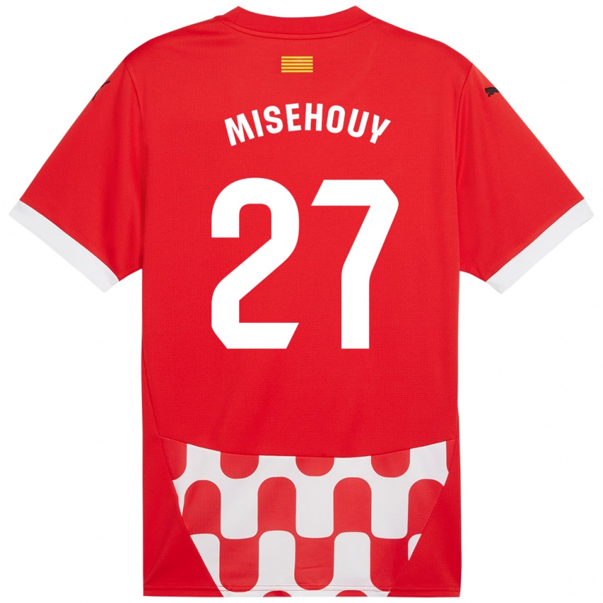 Kinderen Gabriel Misehouy #27 Rood Wit Thuisshirt Thuistenue 2024/25 T-Shirt België