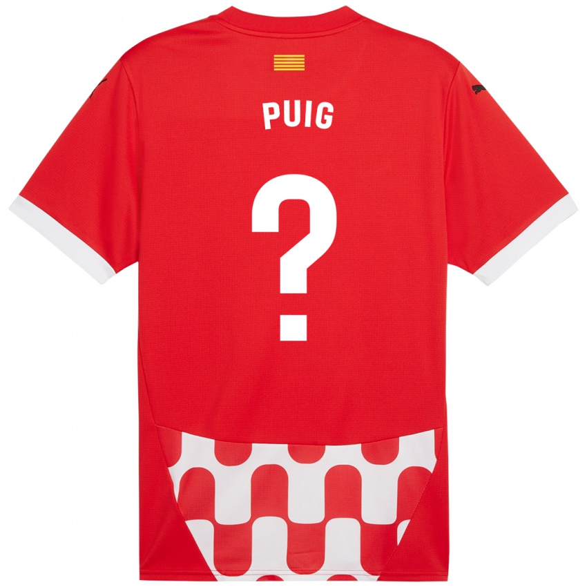 Kinderen Sergi Puig #0 Rood Wit Thuisshirt Thuistenue 2024/25 T-Shirt België