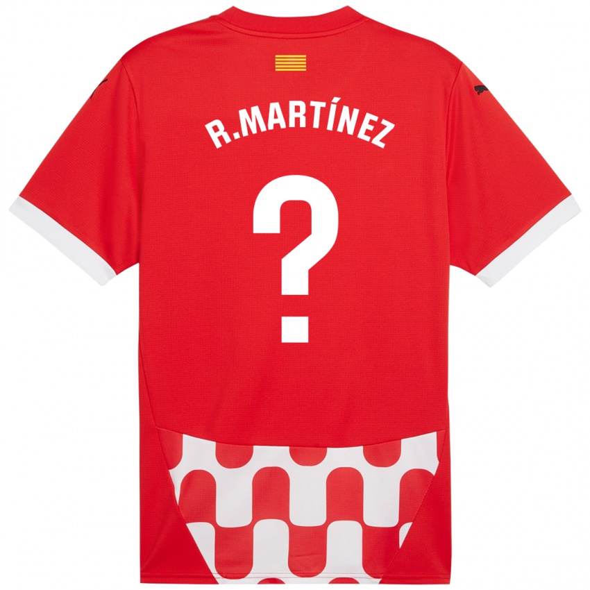 Kinderen Raúl Martínez #0 Rood Wit Thuisshirt Thuistenue 2024/25 T-Shirt België