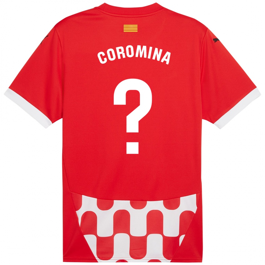 Kinderen Arnau Coromina #0 Rood Wit Thuisshirt Thuistenue 2024/25 T-Shirt België