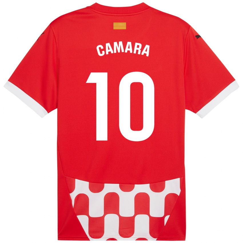 Kinder Dawda Camara #10 Rot Weiß Heimtrikot Trikot 2024/25 T-Shirt Belgien