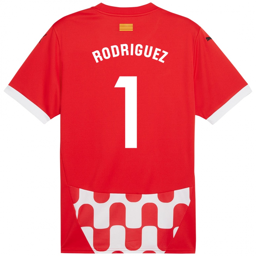 Kinder Maria Rodríguez #1 Rot Weiß Heimtrikot Trikot 2024/25 T-Shirt Belgien