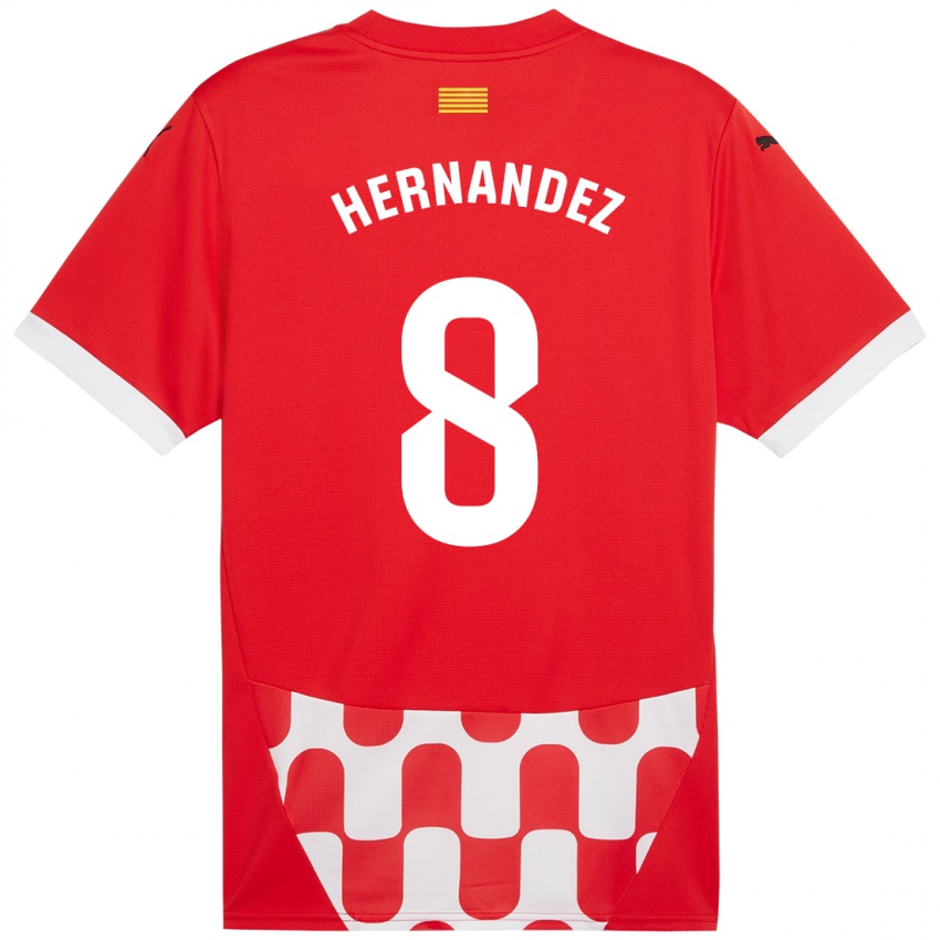 Kinderen Sofia Hernández #8 Rood Wit Thuisshirt Thuistenue 2024/25 T-Shirt België