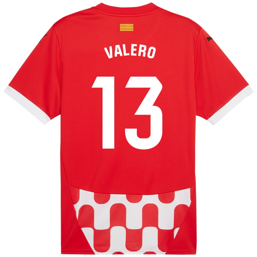 Kinderen Eliana Valero #13 Rood Wit Thuisshirt Thuistenue 2024/25 T-Shirt België