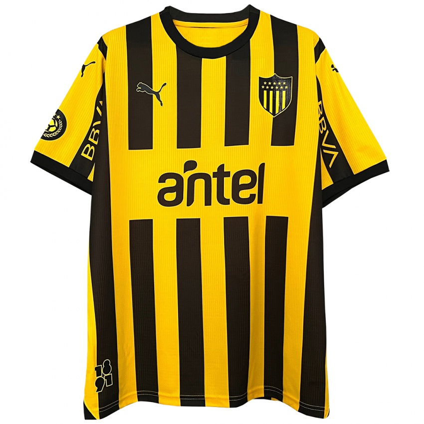 Kinderen Ignacio López #0 Geel Zwart Thuisshirt Thuistenue 2024/25 T-Shirt België