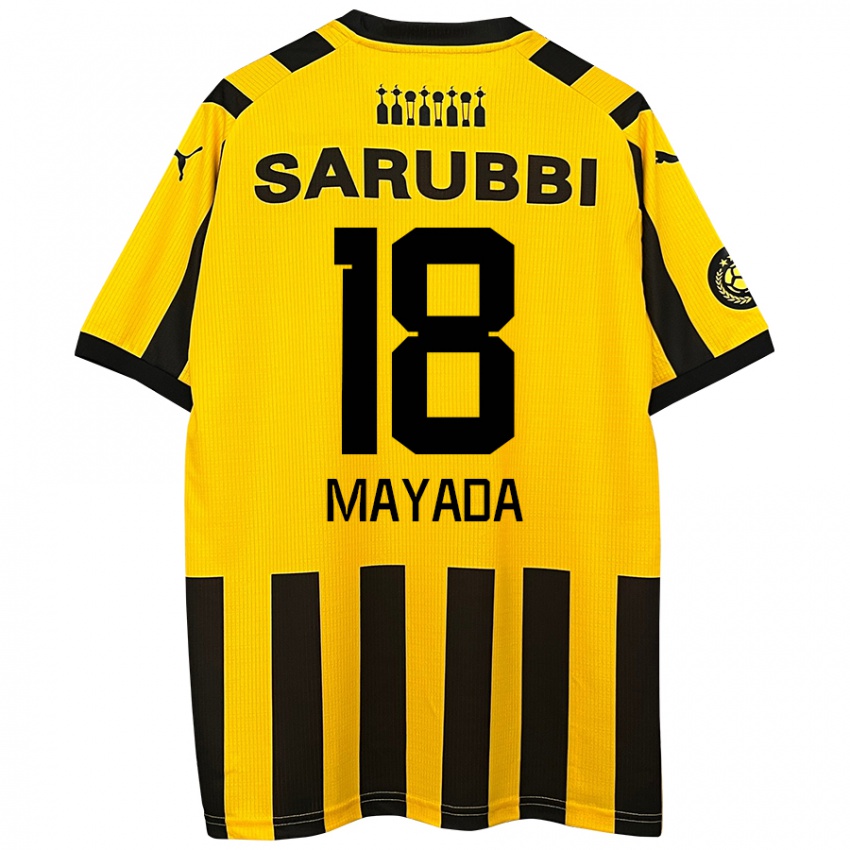 Kinderen Camilo Mayada #18 Geel Zwart Thuisshirt Thuistenue 2024/25 T-Shirt België