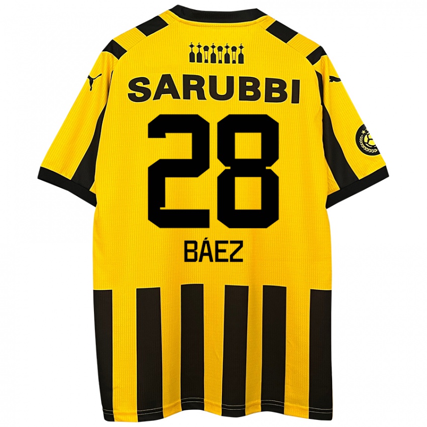 Kinderen Jaime Báez #28 Geel Zwart Thuisshirt Thuistenue 2024/25 T-Shirt België