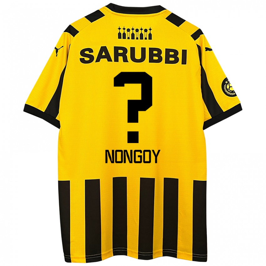 Kinderen Pablo Nongoy #0 Geel Zwart Thuisshirt Thuistenue 2024/25 T-Shirt België