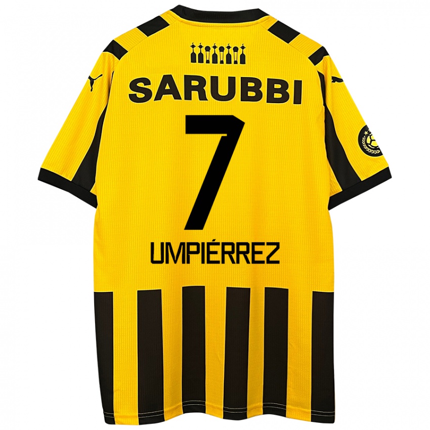 Kinderen Leandro Umpiérrez #7 Geel Zwart Thuisshirt Thuistenue 2024/25 T-Shirt België