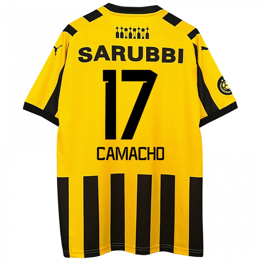 Kinderen Sebastián Camacho #17 Geel Zwart Thuisshirt Thuistenue 2024/25 T-Shirt België