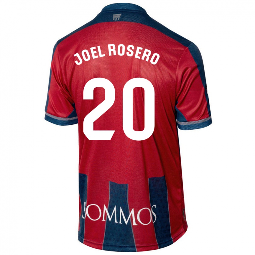 Enfant Maillot Alexis Joel Rosero #20 Rouge Bleu Tenues Domicile 2024/25 T-Shirt Belgique