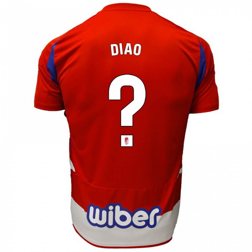 Kinderen Siren Diao #0 Rood Wit Blauw Thuisshirt Thuistenue 2024/25 T-Shirt België