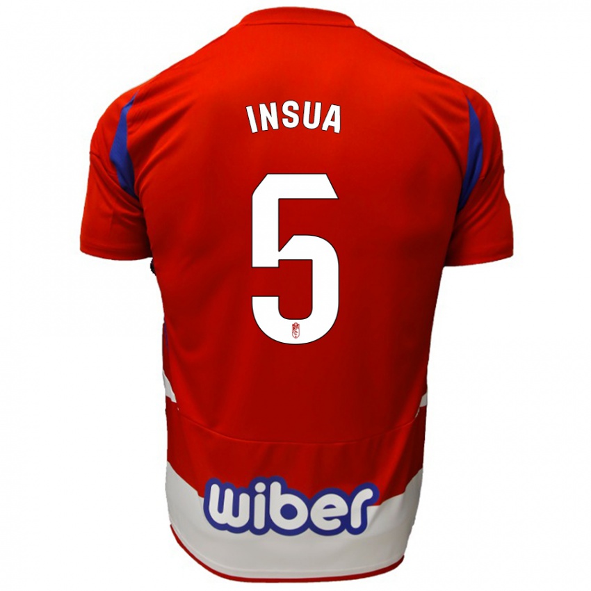 Kinderen Pablo Insua #5 Rood Wit Blauw Thuisshirt Thuistenue 2024/25 T-Shirt België