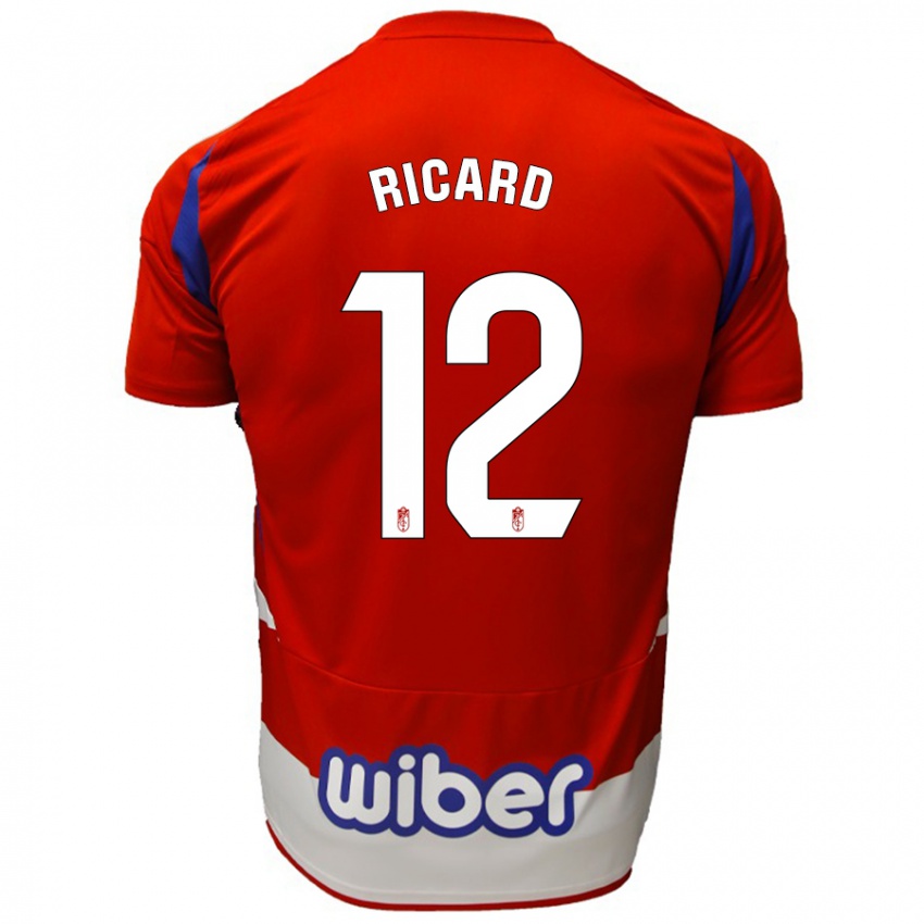 Kinderen Ricard Sanchez #12 Rood Wit Blauw Thuisshirt Thuistenue 2024/25 T-Shirt België