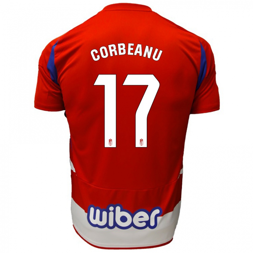 Kinderen Theo Corbeanu #17 Rood Wit Blauw Thuisshirt Thuistenue 2024/25 T-Shirt België