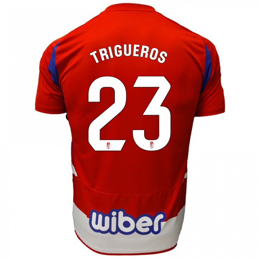 Kinderen Manu Trigueros #23 Rood Wit Blauw Thuisshirt Thuistenue 2024/25 T-Shirt België