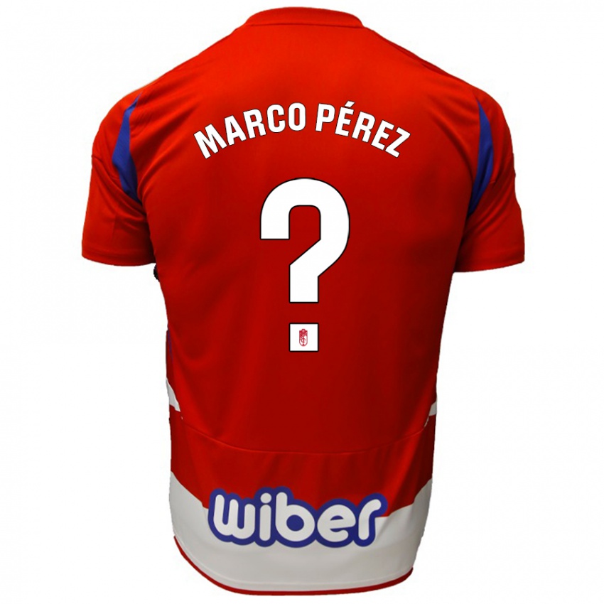 Kinderen Marco Pérez #0 Rood Wit Blauw Thuisshirt Thuistenue 2024/25 T-Shirt België