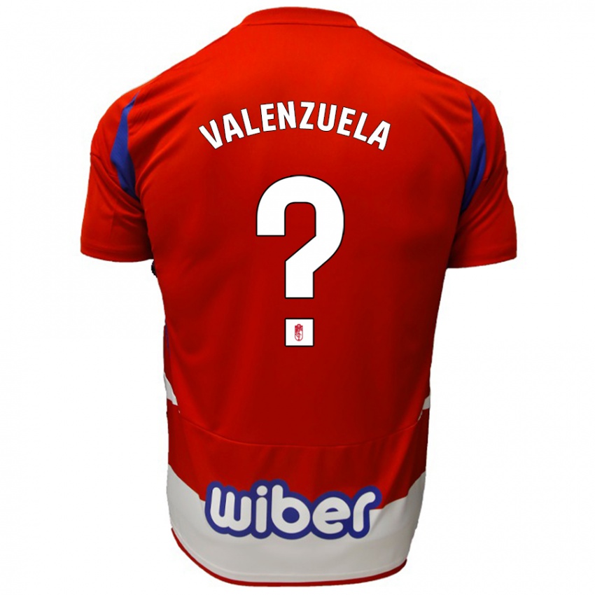 Kinder Adrián Valenzuela #0 Rot Weiß Blau Heimtrikot Trikot 2024/25 T-Shirt Belgien