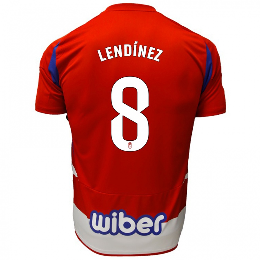 Kinderen Juanma Lendínez #8 Rood Wit Blauw Thuisshirt Thuistenue 2024/25 T-Shirt België