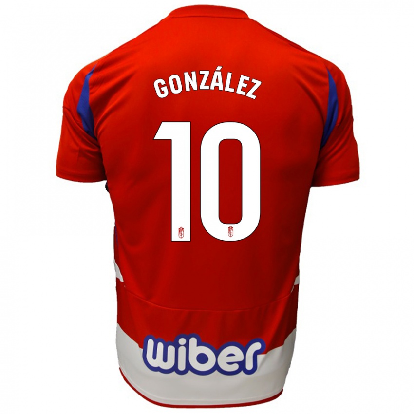 Kinderen Mario González #10 Rood Wit Blauw Thuisshirt Thuistenue 2024/25 T-Shirt België