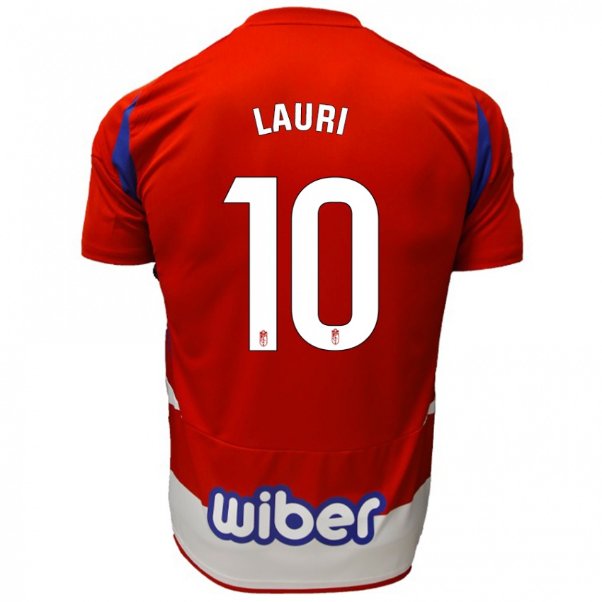 Kinder Lauri #10 Rot Weiß Blau Heimtrikot Trikot 2024/25 T-Shirt Belgien