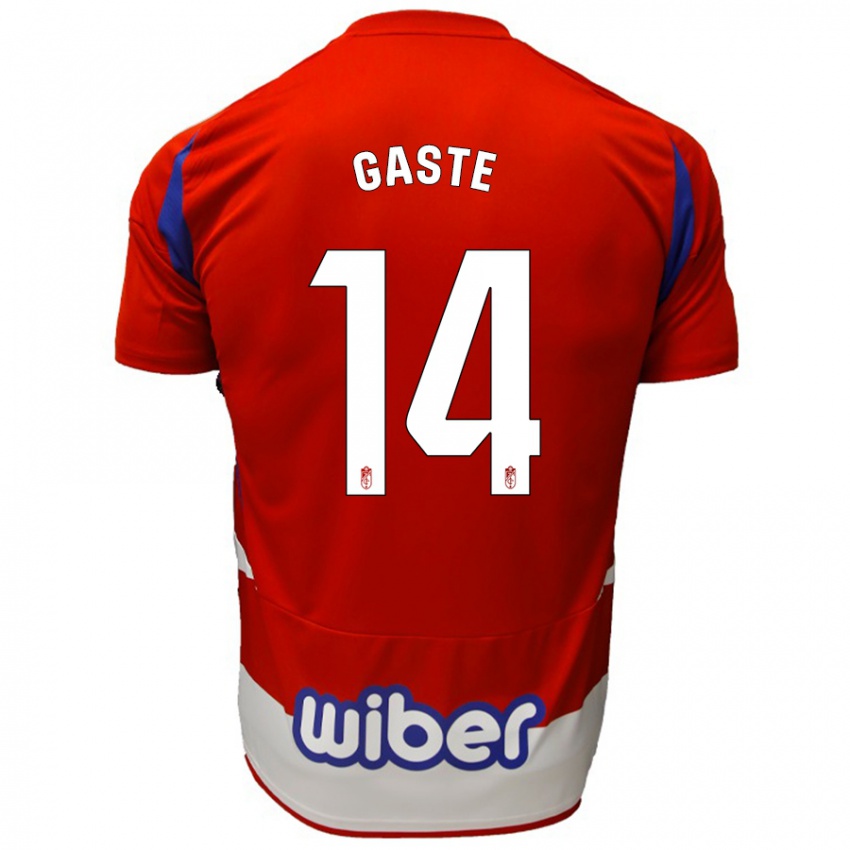 Kinderen Gaste #14 Rood Wit Blauw Thuisshirt Thuistenue 2024/25 T-Shirt België