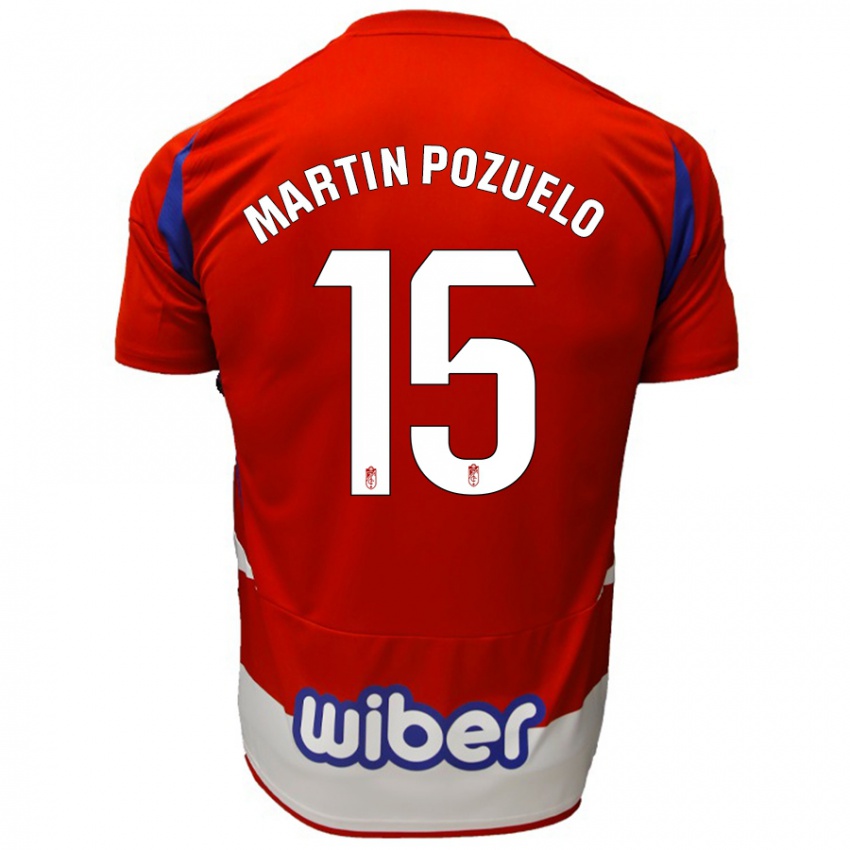 Kinderen Esther Martin-Pozuelo #15 Rood Wit Blauw Thuisshirt Thuistenue 2024/25 T-Shirt België