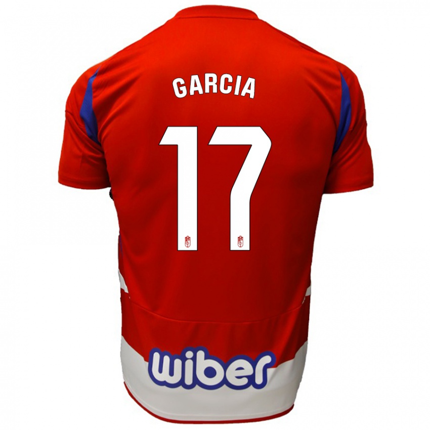 Kinderen Naima García #17 Rood Wit Blauw Thuisshirt Thuistenue 2024/25 T-Shirt België