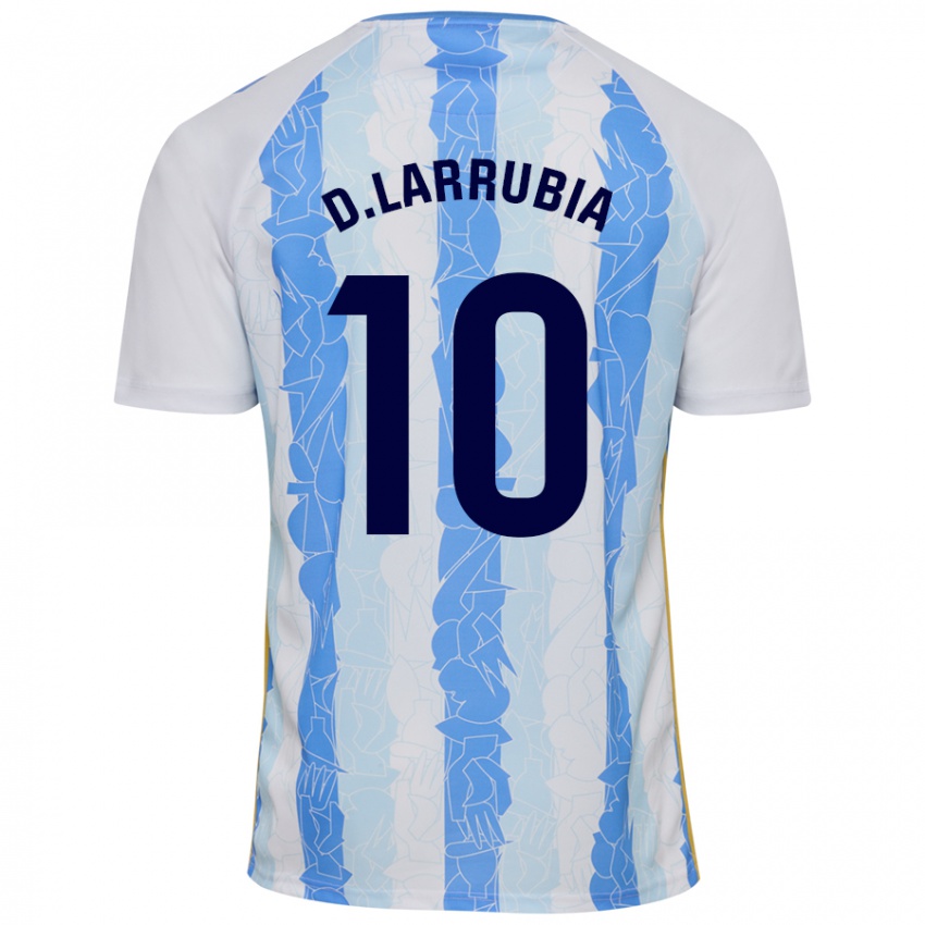 Kinderen David Larrubia #10 Wit Blauw Thuisshirt Thuistenue 2024/25 T-Shirt België