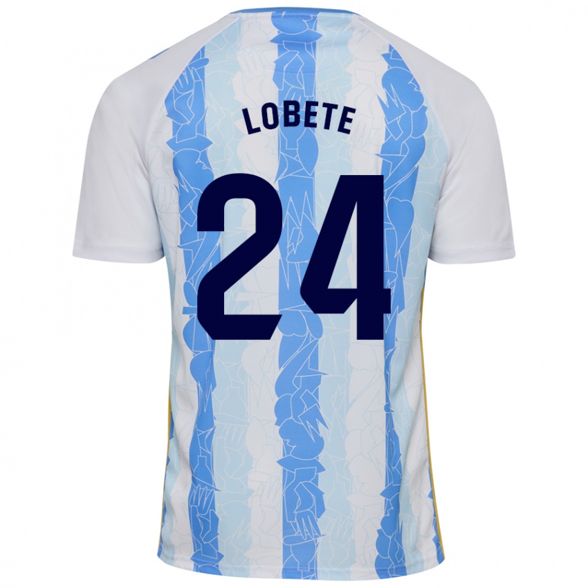 Kinderen Julen Lobete #24 Wit Blauw Thuisshirt Thuistenue 2024/25 T-Shirt België