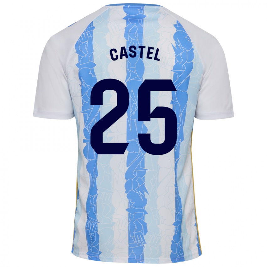 Kinderen Sergio Castel #25 Wit Blauw Thuisshirt Thuistenue 2024/25 T-Shirt België