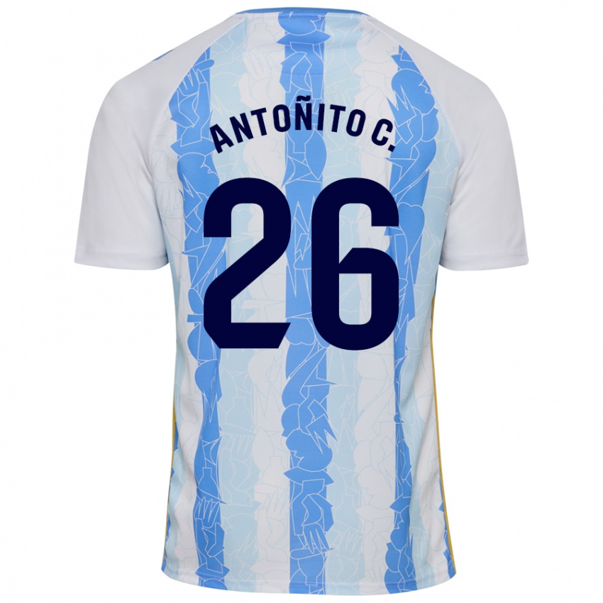 Kinder Antonio Cordero #26 Weiß Blau Heimtrikot Trikot 2024/25 T-Shirt Belgien